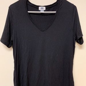 Plain Black U-Neck Old Navy Shirt